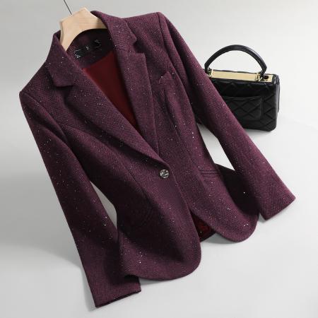 FA47912# 设计感气质职业女装西服外套秋季新款修身显瘦OL通勤百搭西装 服裝批發女裝批發服飾貨源