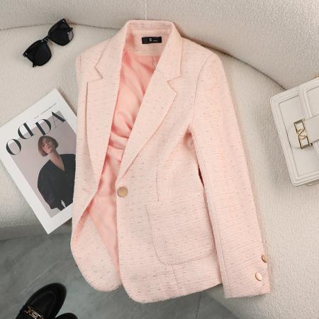 FA47914# 高级感时尚小西装外套女秋季女神范小众韩版洋气小外套女 服裝批發女裝批發服飾貨源