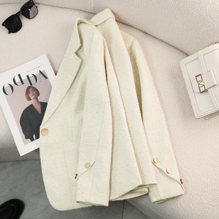 FA47914# 高级感时尚小西装外套女秋季女神范小众韩版洋气小外套女 服裝批發女裝批發服飾貨源