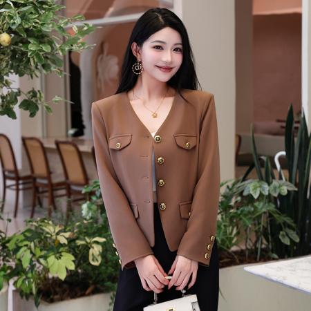 FA47916# 设计感气质职业女装西服外套秋季新款修身显瘦OL通勤百搭西装 服裝批發女裝批發服飾貨源