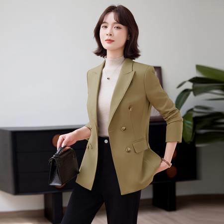 FA47917# 设计感气质职业女装西服外套秋季新款修身显瘦OL通勤百搭西装 服裝批發女裝批發服飾貨源
