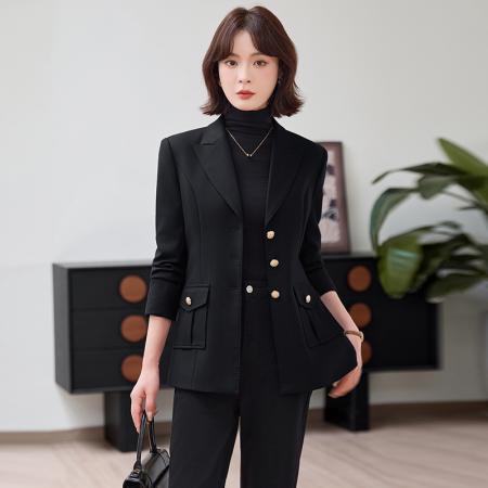 FA47918# 设计感气质职业女装西服外套秋季新款修身显瘦OL通勤百搭西装 服裝批發女裝批發服飾貨源
