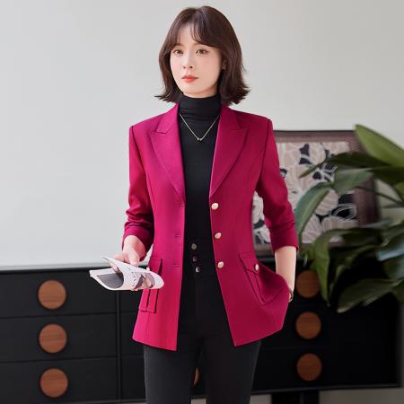 FA47918# 设计感气质职业女装西服外套秋季新款修身显瘦OL通勤百搭西装 服裝批發女裝批發服飾貨源