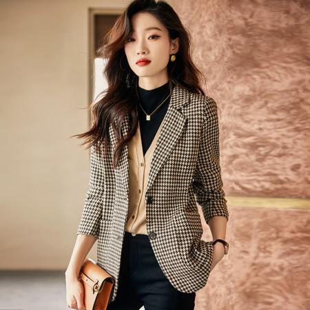 FA47919# 高级感时尚短款小西装外套女春季女神范小众韩版洋气小外套女 服裝批發女裝批發服飾貨源