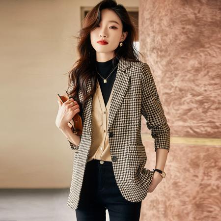 FA47919# 高级感时尚短款小西装外套女春季女神范小众韩版洋气小外套女 服裝批發女裝批發服飾貨源