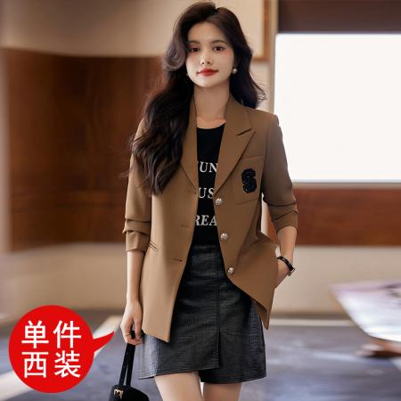 FA47921# 设计感气质职业女装西服外套秋季新款修身显瘦OL通勤百搭西装 服裝批發女裝批發服飾貨源
