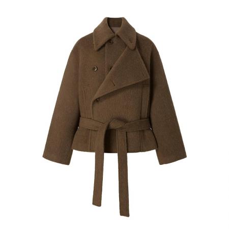 FA47977# 短款立领呢子大衣女秋冬装韩系轻奢名媛气质赫本风小个子毛呢外套 服裝批發女裝批發服飾貨源