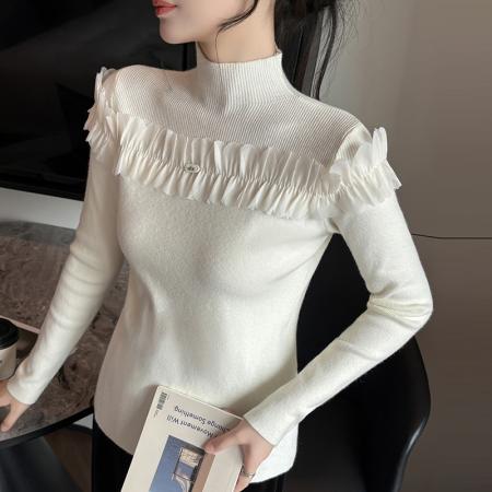 FA48032# 秋冬高领雪纺...