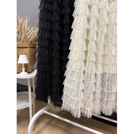 FA48090# 新款韩系穿搭波点千层蛋糕裙超仙绝美百搭显瘦纱裙长裙 服裝批發女裝批發服飾貨源