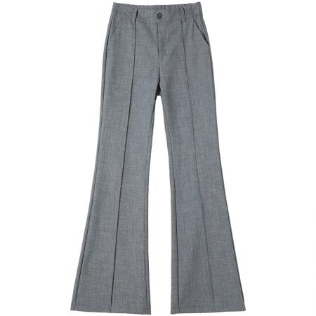 FA48141# 西装微喇叭裤女秋新款小个子马蹄裤高腰显瘦裤垂感裤子 服裝批發女裝批發服飾貨源