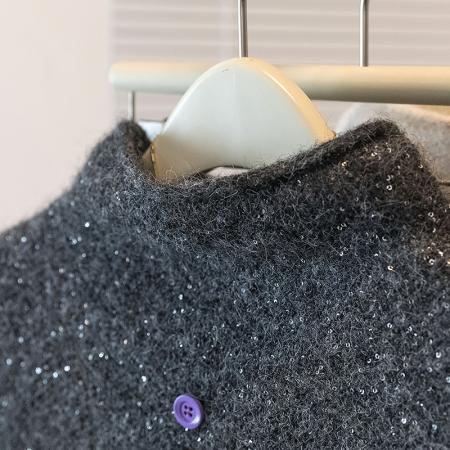 FA48254# 大码女装秋冬新款韩版单排扣针织马别致百搭叠穿无毛衣背心坎 服裝批發女裝批發服飾貨源