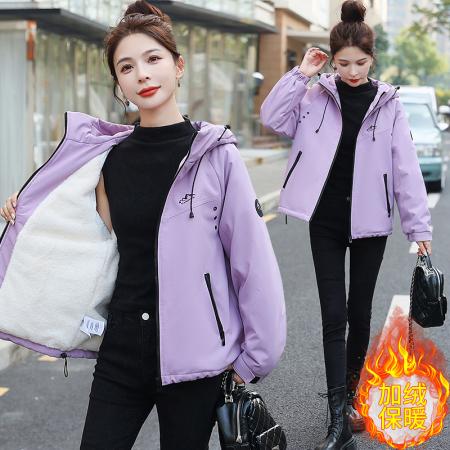 FA48323# 冬季新款棉服宽松加绒加厚百搭小个子短款棉衣外套女 服裝批發女裝批發服飾貨源