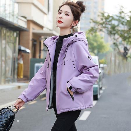 FA48323# 冬季新款棉服宽松加绒加厚百搭小个子短款棉衣外套女 服裝批發女裝批發服飾貨源