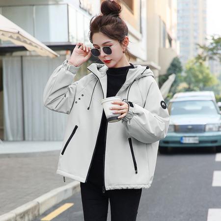 FA48323# 冬季新款棉服宽松加绒加厚百搭小个子短款棉衣外套女 服裝批發女裝批發服飾貨源