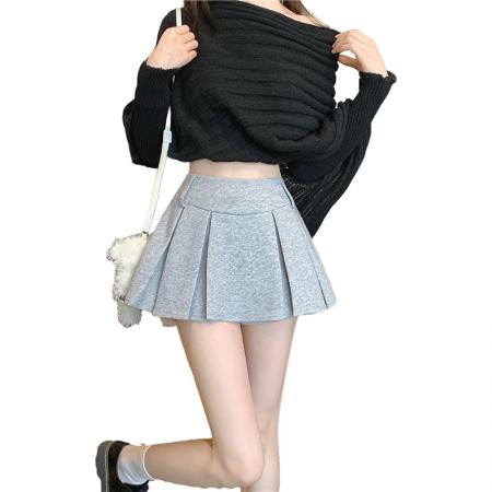 FA48325# 毛呢半身裙女秋冬季款呢子百褶裙半裙Jjk裙子高腰短裙裤 服裝批發女裝批發服飾貨源