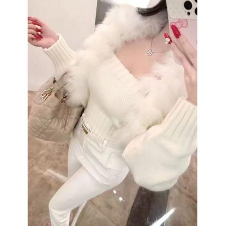 FA48346# 毛针织衫外套抹胸新款套装短款秋冬小个子穿搭时尚气质两件套 服裝批發女裝批發服飾貨源