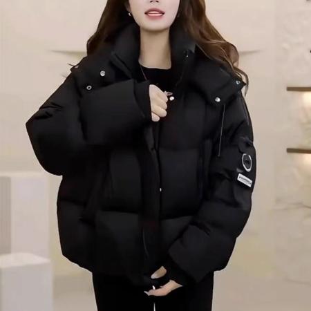 FA48508# 鞠婧祎同款棉衣短款女冬季泡芙新款韩版加厚面包服外套棉服女 服裝批發女裝批發服飾貨源