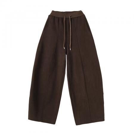 FA48580# 加绒高级气质休闲裤女秋冬新款高腰宽松慵懒松弛感阔腿裤 服裝批發女裝批發服飾貨源