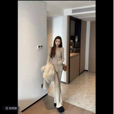 FA48583# 米娜家纸片人套装泡菜定制多色加绒套装 服裝批發女裝批發服飾貨源