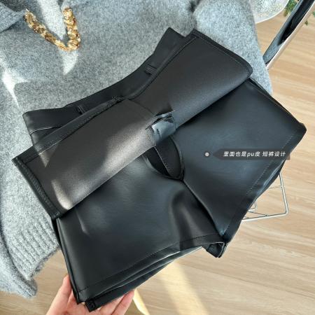 FA48593# 美式辣妹PU皮半身裙裤女秋冬季新款高腰显瘦时尚辣妹气质半身短裙 服裝批發女裝批發服飾貨源