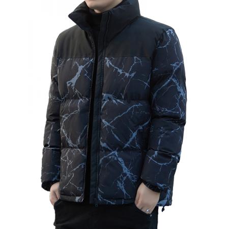 FA48617# 羽绒棉服男士新款连帽外套韩版潮青少年帅气时尚学生休闲棉衣 男装批发