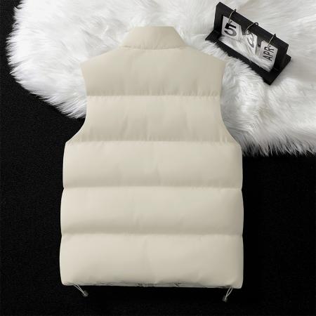 FA48642# 双面穿马甲男秋冬加厚羽绒棉马夹外套青年情侣棉衣帅气双面穿马甲男学生潮马甲立领马甲男 男装批发