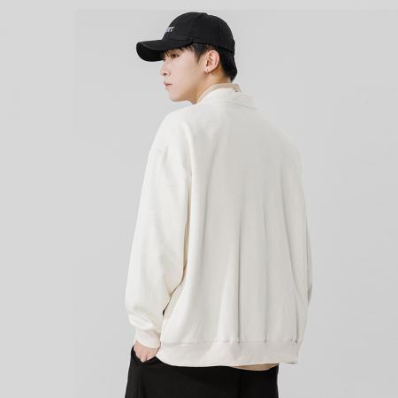 FA48651# 青创优品开衫卫衣男士春秋季新款ins潮流大码上衣宽松衣服外套 男装批发