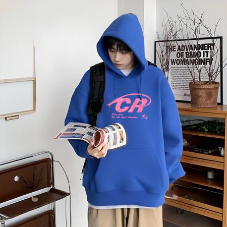 FA48652# 秋季新款帽衫潮流简约保暖上衣情侣宽松情侣T恤连帽卫衣 男装批发