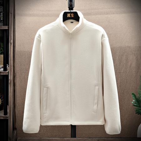 FA48657# 新款抓绒衣女开衫加绒加厚卫衣夹克男双面摇粒绒外套户外冲锋衣男内胆滑雪服男款中间层保暖衣 男装批发