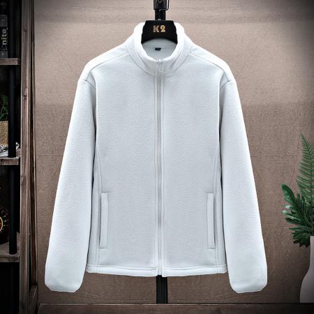 FA48657# 新款抓绒衣女开衫加绒加厚卫衣夹克男双面摇粒绒外套户外冲锋衣男内胆滑雪服男款中间层保暖衣 男装批发