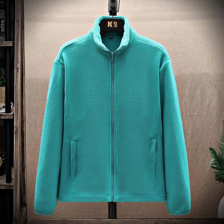 FA48657# 新款抓绒衣女开衫加绒加厚卫衣夹克男双面摇粒绒外套户外冲锋衣男内胆滑雪服男款中间层保暖衣 男装批发