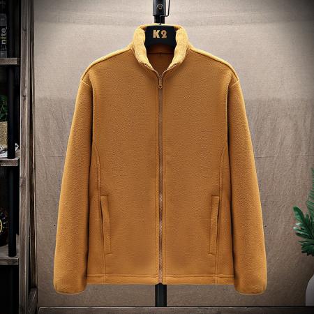 FA48657# 新款抓绒衣女开衫加绒加厚卫衣夹克男双面摇粒绒外套户外冲锋衣男内胆滑雪服男款中间层保暖衣 男装批发