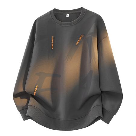 FA48662# 重磅大码潮流大字母印花休闲圆领卫衣 男装批发