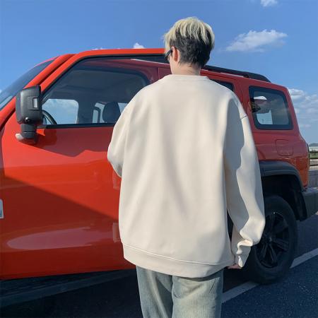 潮流大码迪桑罗纹字母毛巾绣花卫衣 男装批发