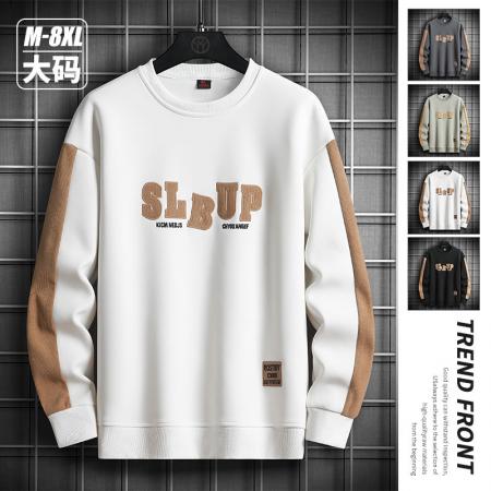 秋冬大码潮流印花设计卫衣男百搭上衣 男装批发