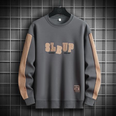 秋冬大码潮流印花设计卫衣男百搭上衣 男装批发