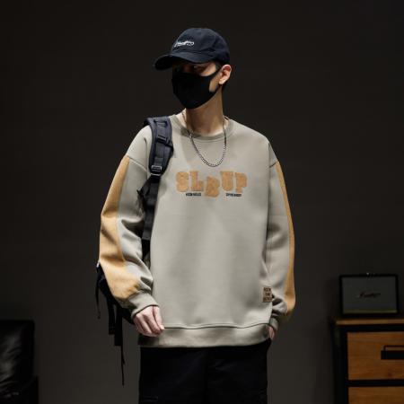 秋冬大码潮流印花设计卫衣男百搭上衣 男装批发