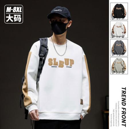 秋冬大码潮流印花设计卫衣男百搭上衣 男装批发