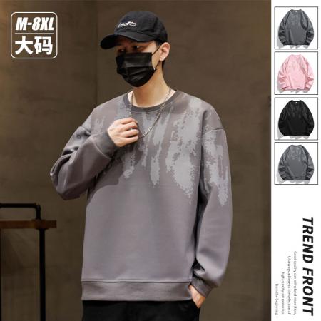 秋冬大码潮流印花设计卫衣男百搭上衣 男装批发