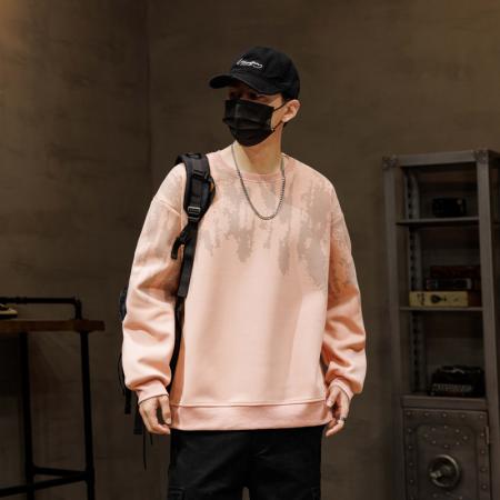 秋冬大码潮流印花设计卫衣男百搭上衣 男装批发