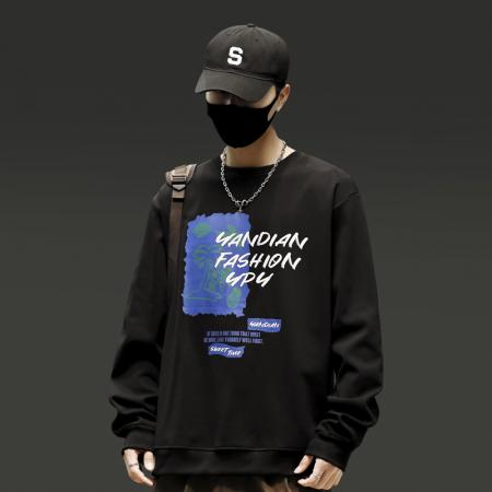 秋冬潮流时尚日系卫衣男宽松百搭休闲 男装批发