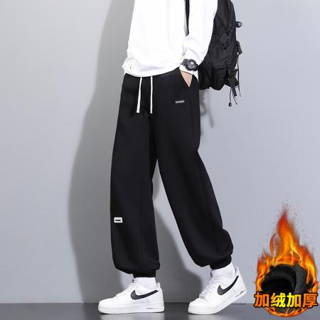 高品质立体腰秋冬季潮牌卫裤男针织宽松百搭运动休闲束脚长裤子 男装批发