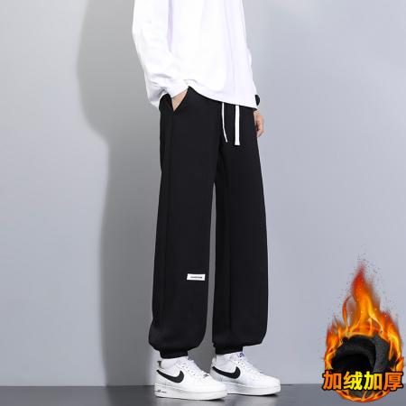 高品质立体腰秋冬季潮牌卫裤男针织宽松百搭运动休闲束脚长裤子 男装批发