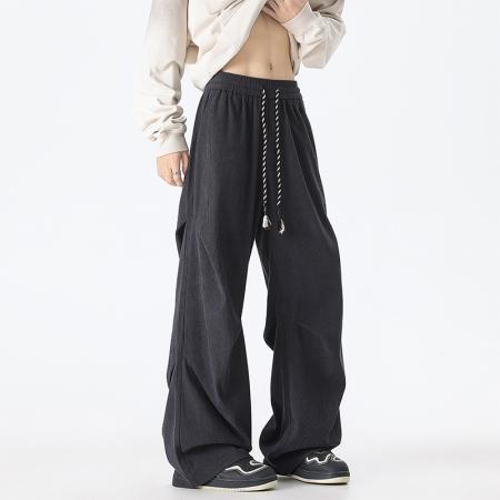 芯绒男裤子男款春秋季宽松休闲直筒大码卫裤男士运动长裤 男装批发