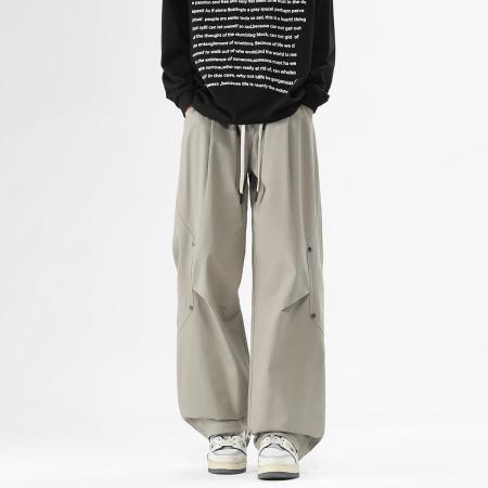 四季美式纯棉工装裤男显高美式高街宽松春秋长裤显瘦卫裤运动休闲裤子 男装批发