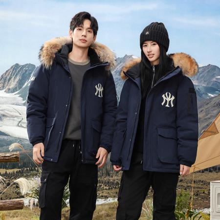 冬季新款情侣 石墨烯 羽绒服 工装外套 保暖防风上衣潮牌时尚休闲潮流连帽男宽松 外套  男装批发