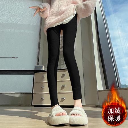 FA48794# 秋冬外穿羊绒糯米针织打底裤女加绒棉裤子水貂绒加厚小脚秋裤 服裝批發女裝批發服飾貨源