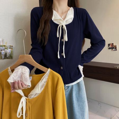 大码长袖冬装新款加厚保暖假两件T恤别致减龄百搭上衣女 服裝批發女裝批發服飾貨源