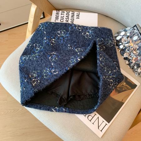 FA48938# 秋冬毛呢半身裙女新款冬季高腰显瘦包臀裙毛呢短裙a字裙 服裝批發女裝批發服飾貨源