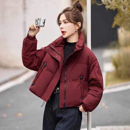 FA48988# 短款棉服女小个子冬装新款韩版时尚立领外套高端外套 服裝批發女裝批發服飾貨源